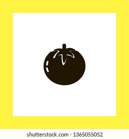 tomato vector icon. flat design