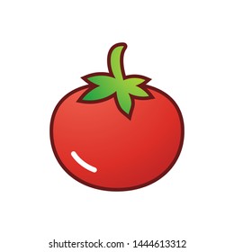 Tomato vector icon, flat illustration design