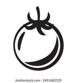 Icono de Vector de tomate, Diseño gráfico