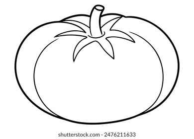 Ilustración vectorial de tomate para proyectos de Diseño gráfico