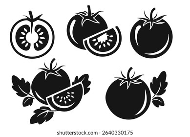 Tomato Vector Illustration Set. fresh Tomato vector 