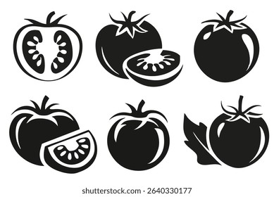 Tomato Vector Illustration Set. fresh Tomato vector 
