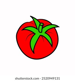 ilustração de vetor de tomate. ícone de legumes