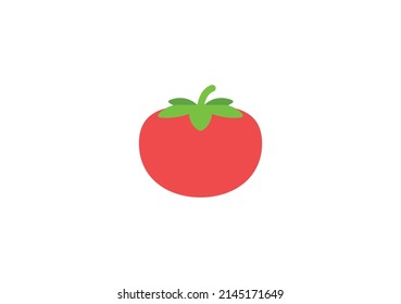 Tomato Vector Isolated Emoticon. Tomato Icon