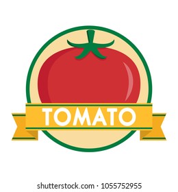 Tomato vector logo. logo design. symbol vector.