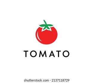 Tomato vector logo icon design template.