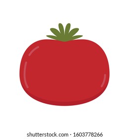 Tomato vector. Tomato on white background. Tomato logo design.