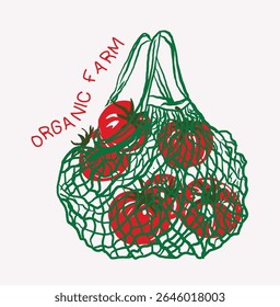 Tomato vegetable artwork for t shirt print. Summer food graphic. Vintage retro graphics. Red tomato vintage t-shirt design -Vector