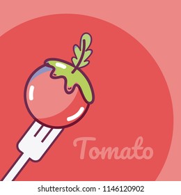 Tomato vegetable cartoon