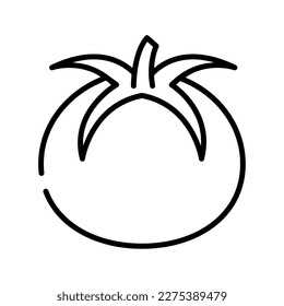 tomato vegetable food line icon isolated