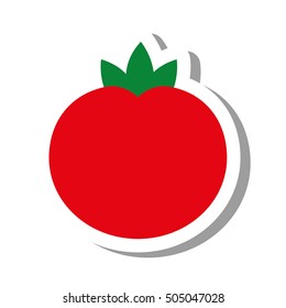 tomato vegetable healthy icon vector illustration design