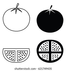 Tomato vegetable icon