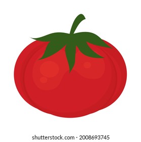 tomato vegetable icon on white background