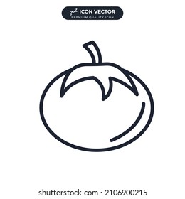 tomato vegetable icon symbol template for graphic and web design collection logo vector illustration