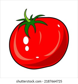 Tomato vegetable line icon vector design template and illustration with editable stroke