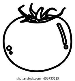 Tomato vegetable outline vector icon