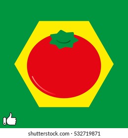 tomato, vegetables, icon, vector illustration EPS 10