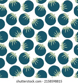 Vegetales de tomate sin fisuras. Antecedentes vegetarianos sanos de alimentos biológicos, productos ecológicos vegan orgánicos. Ilustración vectorial.