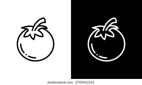 Tomate blanco Icon Set Diseño