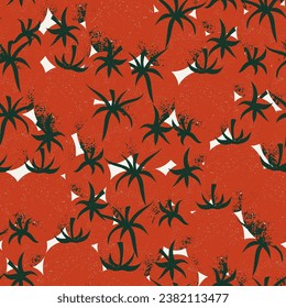 Tomatoes background. Food seamless pattern.