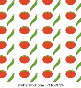 tomatoes and chilis background 