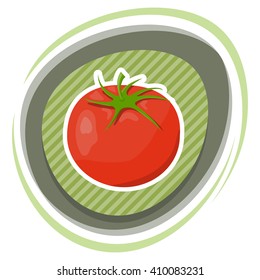 Tomatoes colorful icon