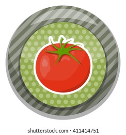 Tomatoes colorful icon
