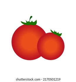 Tomatoes, great design for any purposes. Natural organic nutrition. Vector illustration. stock image.