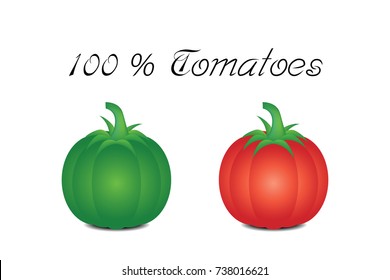 Tomatoes isolate on white background,Raw and Ripe Tomatoes