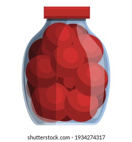 Tomatoes marinades icon. Cartoon of tomatoes marinades vector icon for web design isolated on white background