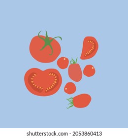 Tomatoes summer food vegan organic nature healthy plant