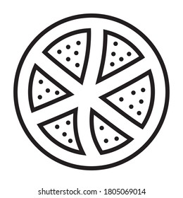 Tomatoes / tomato line art vector icon for apps and websites