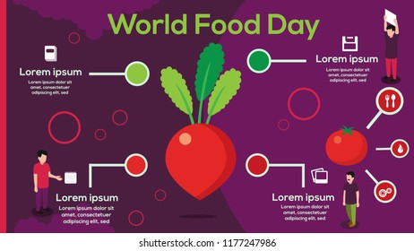 Tomatoes turnips Infographic with steps, options, stats