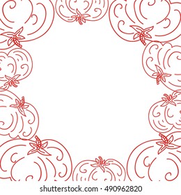 Tomatoes. Vector illustration.