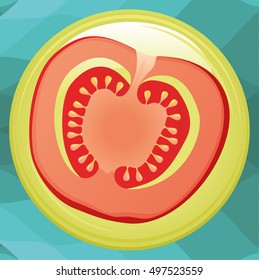 Tomatoes. Whole and a half isolated on white