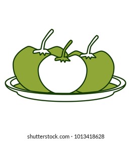 Tomatos vegetables dish