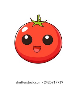 Tomatto cute cartoon vector illustration