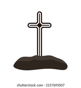 Tomb, gravestone icon vector illustration.