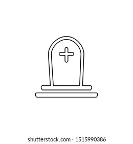 Tomb icon. Christian death symbol. 