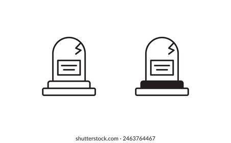 Tomb icon design with white background stock illustration