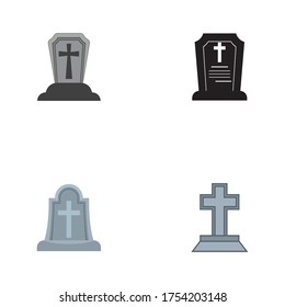 Tomb icon Template vector illustration design