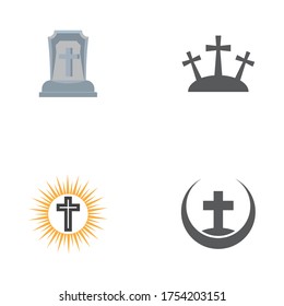 Tomb icon Template vector illustration design