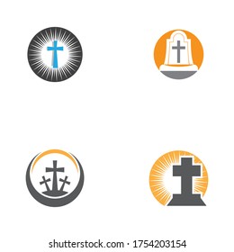 Tomb icon Template vector illustration design