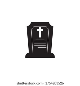 Icono de Tumba Diseño de ilustración vectorial de plantilla