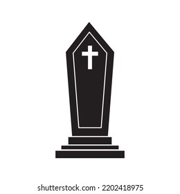 Icono de Tumba Diseño de ilustración vectorial de plantilla