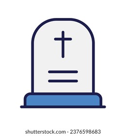 Tomb icon with white background vector stock illustration