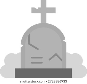Línea de la tumba Vector Icon Design