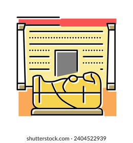 tomb pharaoh color icon vector. tomb pharaoh sign. isolated symbol illustration