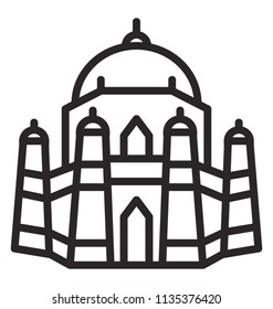 
A tomb of saint sufi from multan with huge structure building, shrines and dome 
