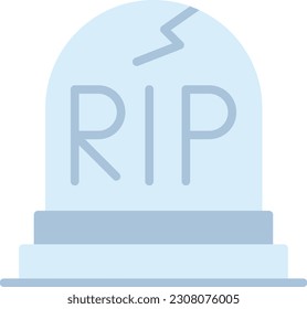 Tomb Vector Icon Flat Style